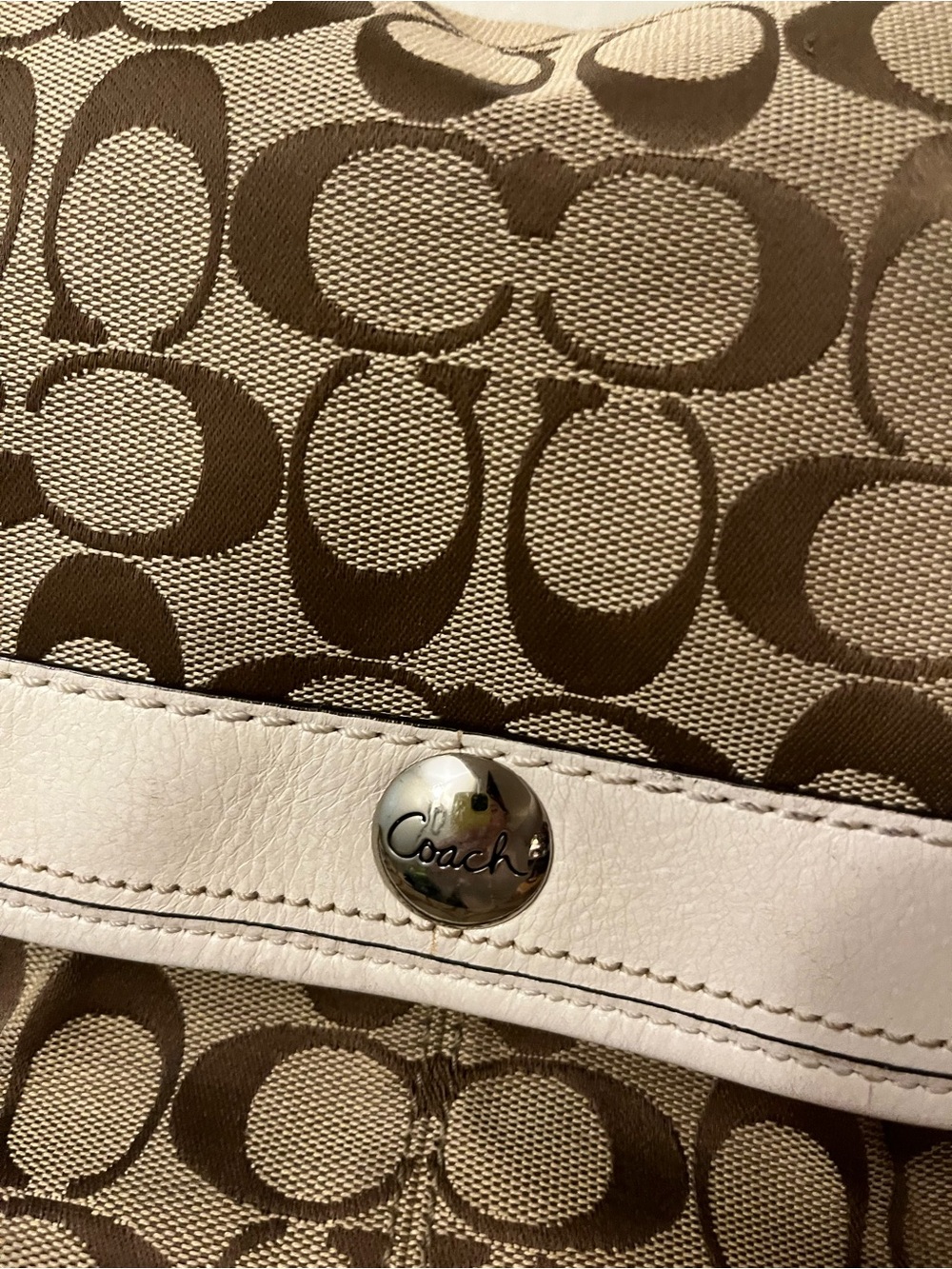 Coach Soho Signature Pleated Flap Shoulder Bag - Picture 6 of 10